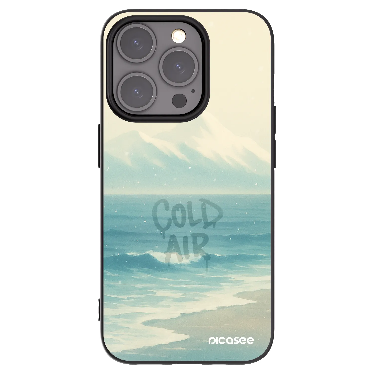 Picasee fekete szilikon tok az alábbi mobiltelefonokra Apple iPhone 15 Pro - COLD AIR