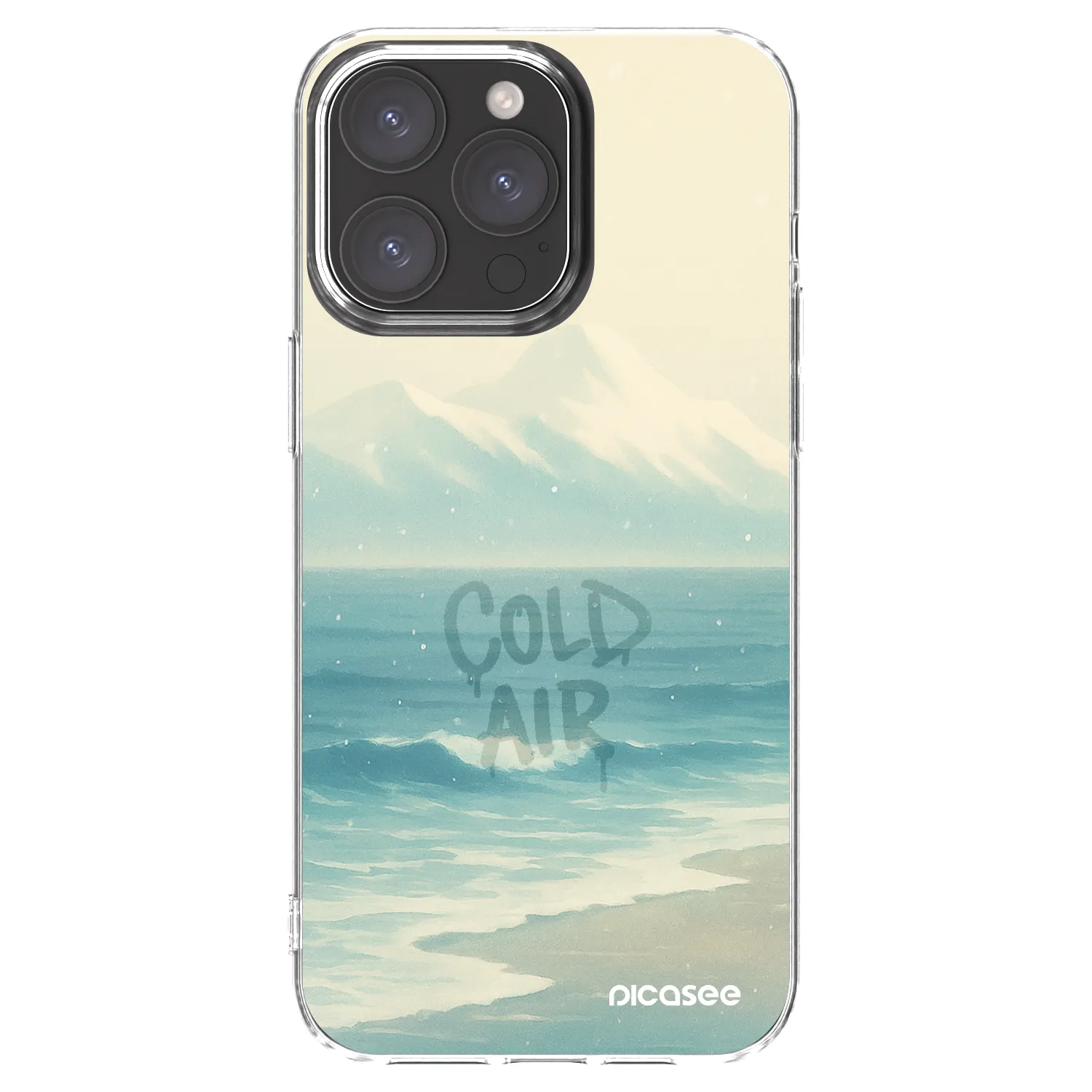 Picasee átlátszó szilikon tok az alábbi mobiltelefonokra Apple iPhone 15 Pro Max - COLD AIR