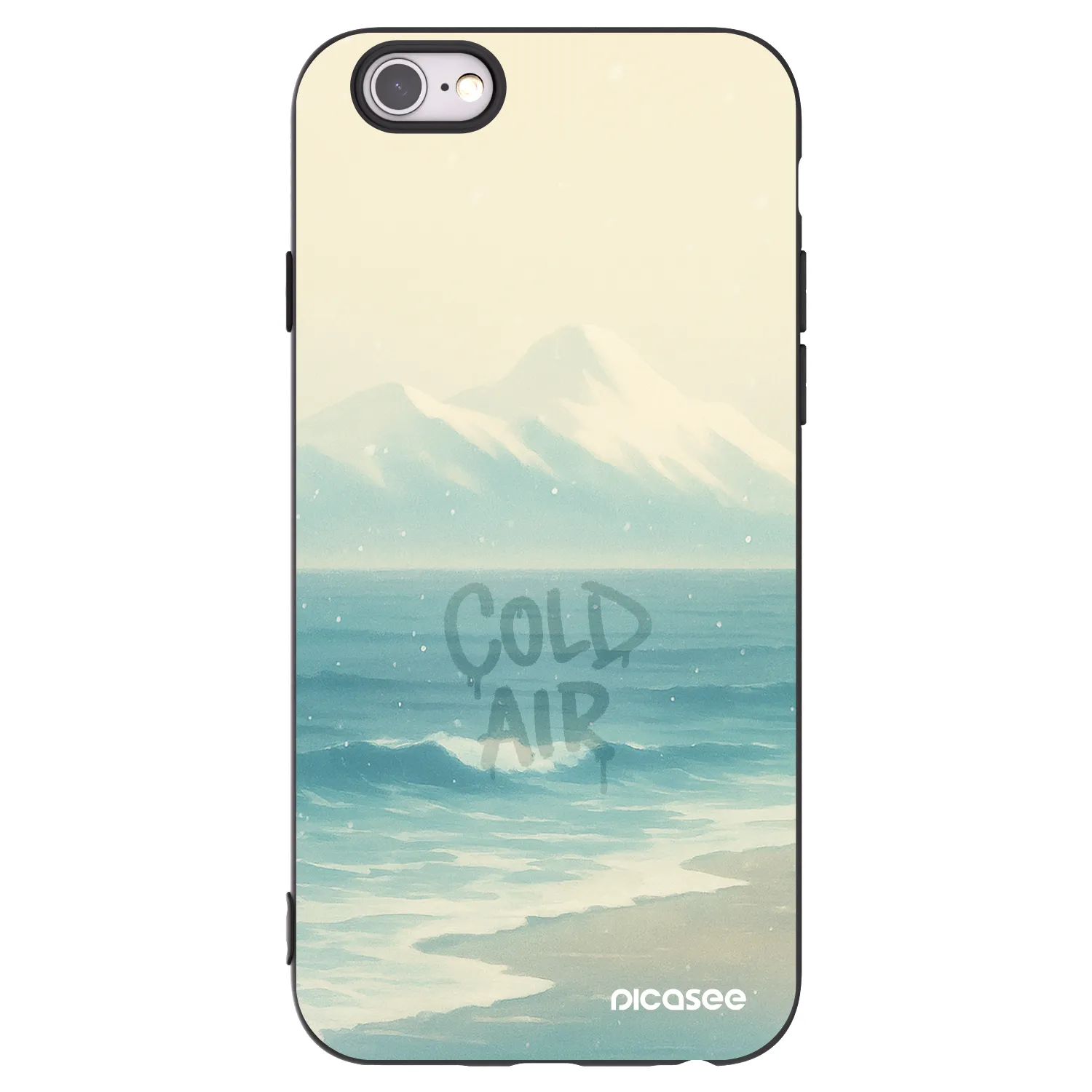 Picasee fekete szilikon tok az alábbi mobiltelefonokra Apple iPhone 6/6S - COLD AIR