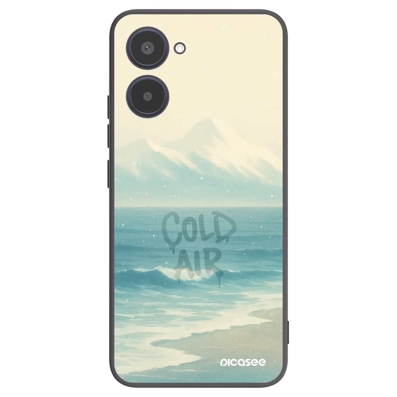 Picasee fekete szilikon tok az alábbi mobiltelefonokra Realme 10 4G - COLD AIR