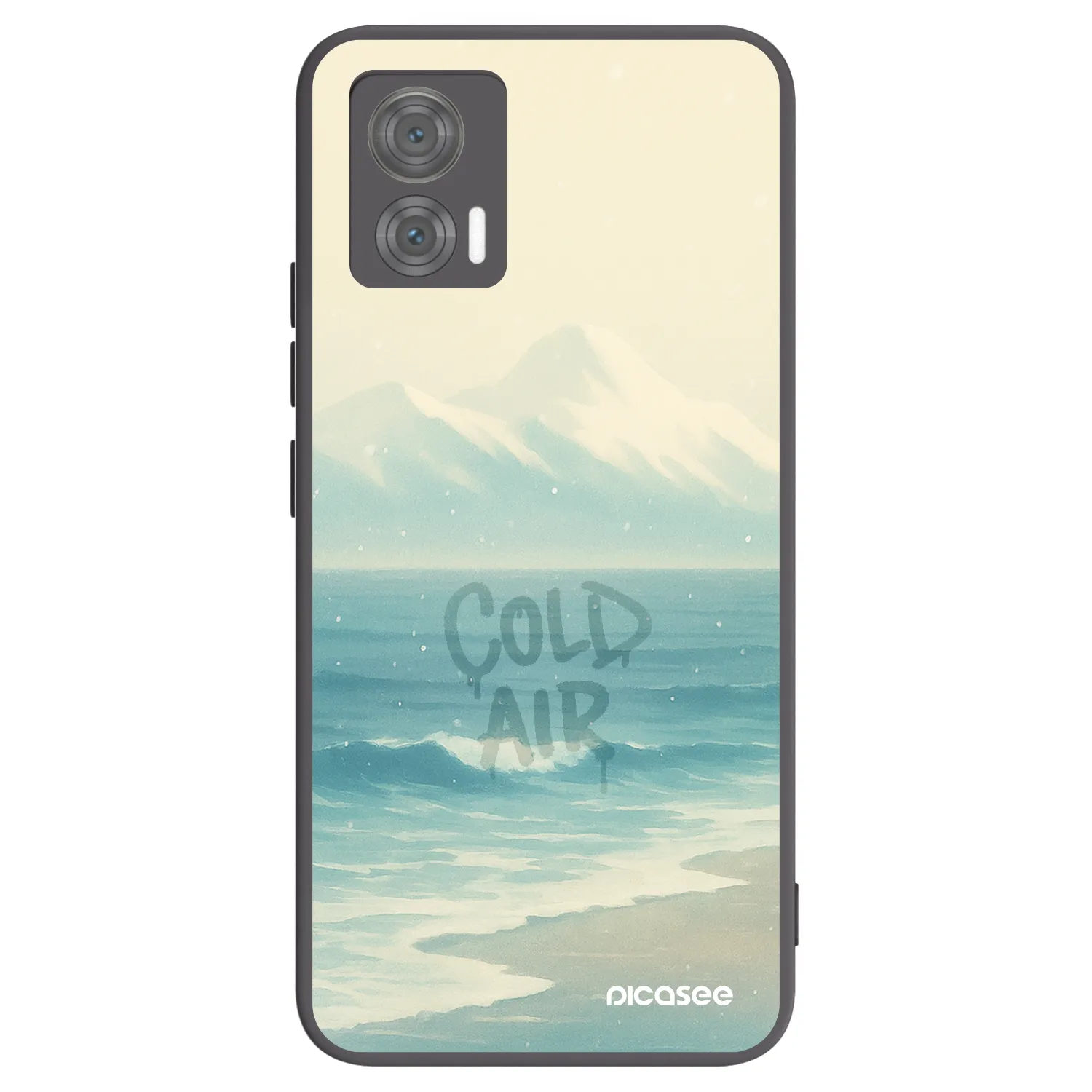 Picasee fekete szilikon tok az alábbi mobiltelefonokra Motorola Edge 30 Neo - COLD AIR