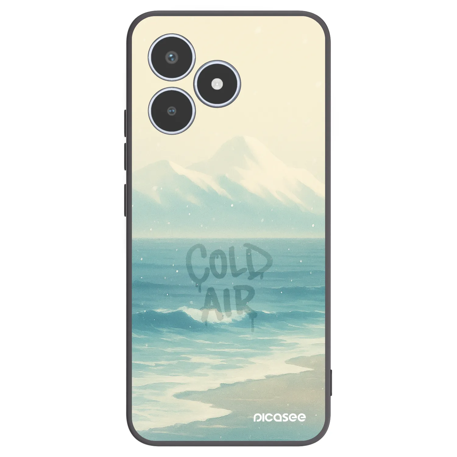 Picasee fekete szilikon tok az alábbi mobiltelefonokra Realme C53 - COLD AIR