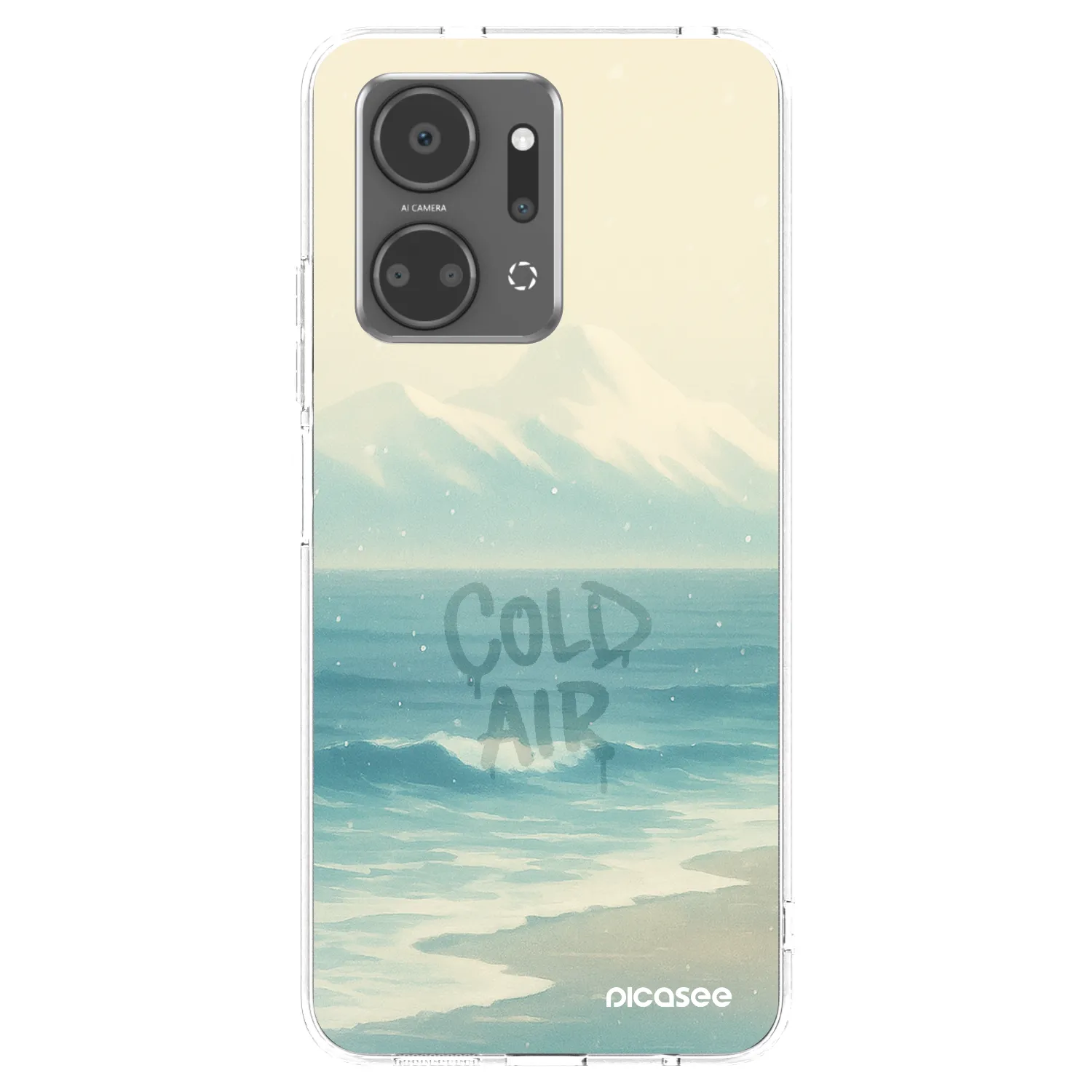 Picasee átlátszó szilikon tok az alábbi mobiltelefonokra Honor X7a - COLD AIR