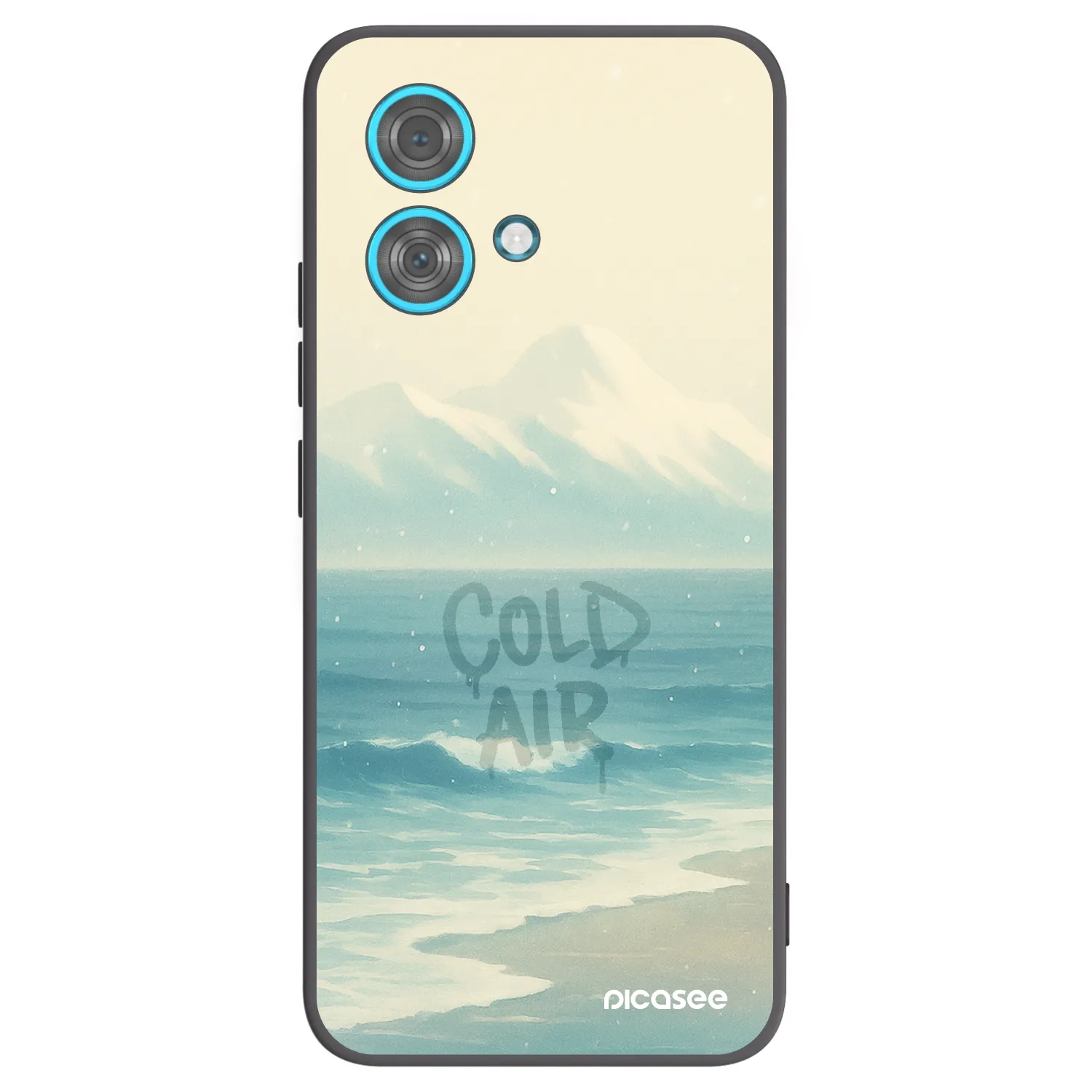 Picasee fekete szilikon tok az alábbi mobiltelefonokra Motorola Edge 40 Neo - COLD AIR