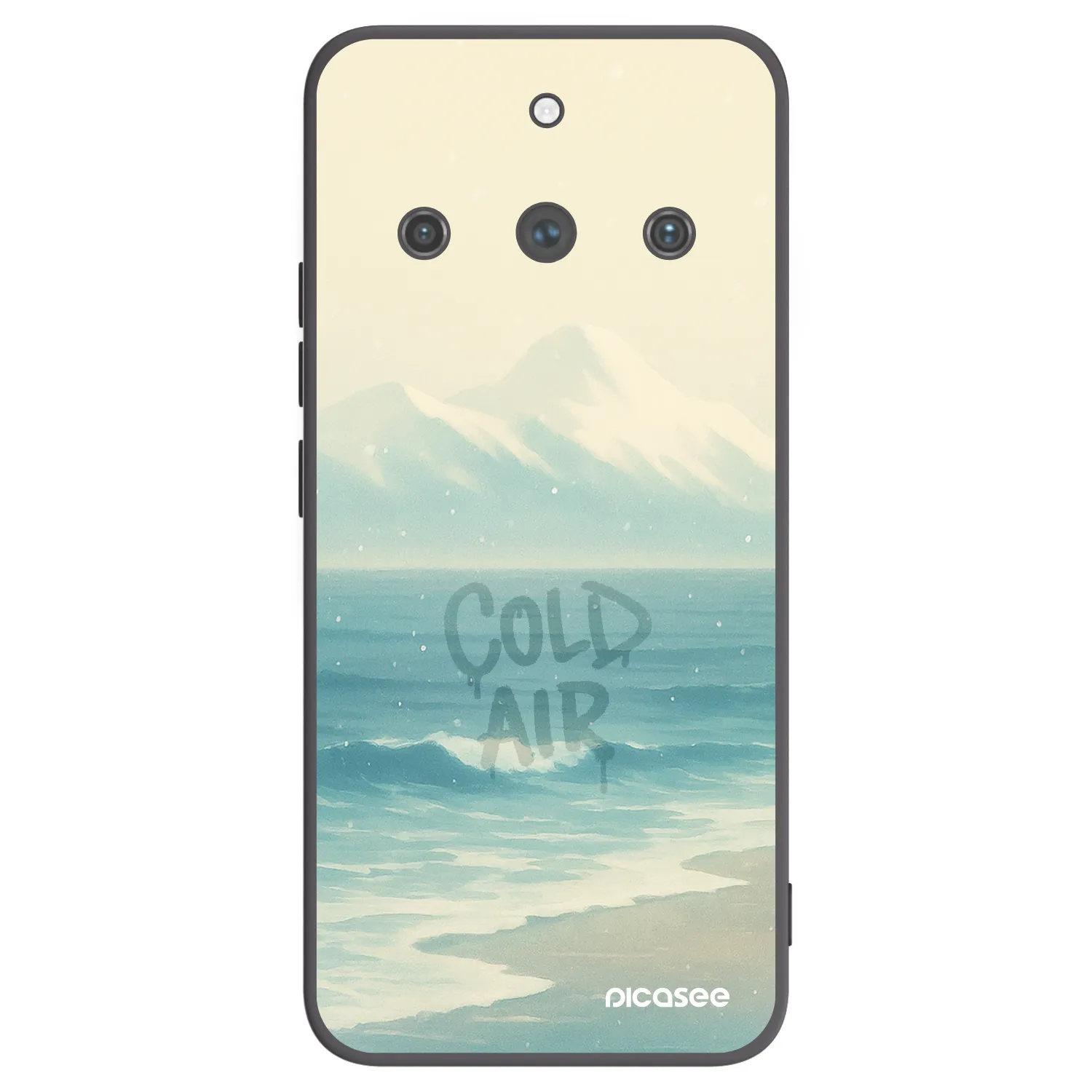 Picasee fekete szilikon tok az alábbi mobiltelefonokra Realme 11 Pro+ - COLD AIR