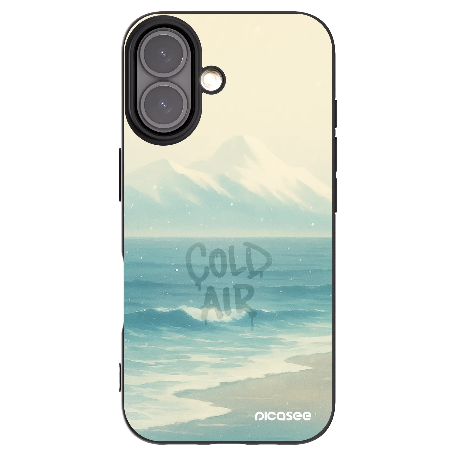 Picasee fekete szilikon tok az alábbi mobiltelefonokra Apple iPhone 16 - COLD AIR