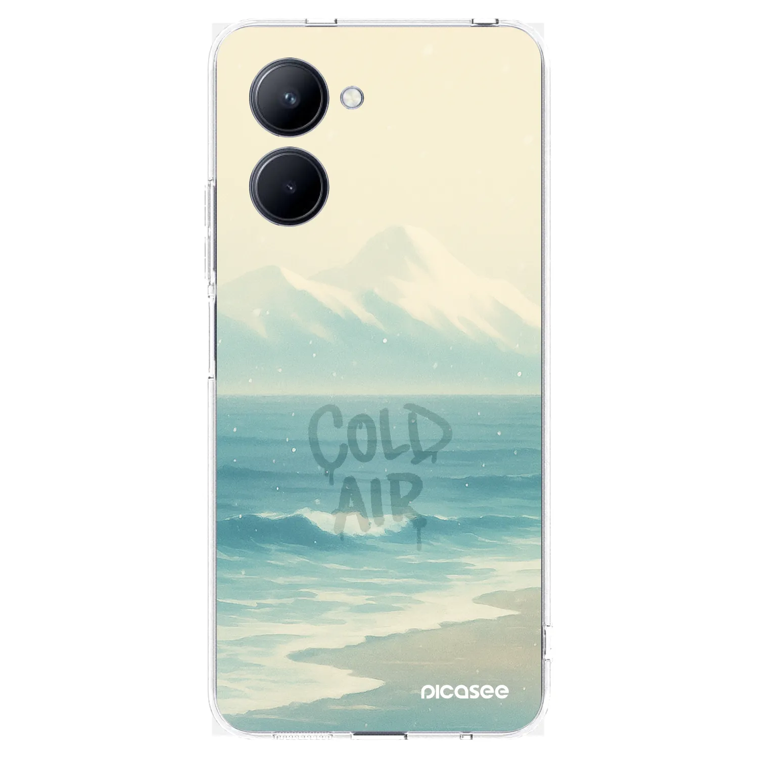 Picasee átlátszó szilikon tok az alábbi mobiltelefonokra Realme C33 (2023) - COLD AIR