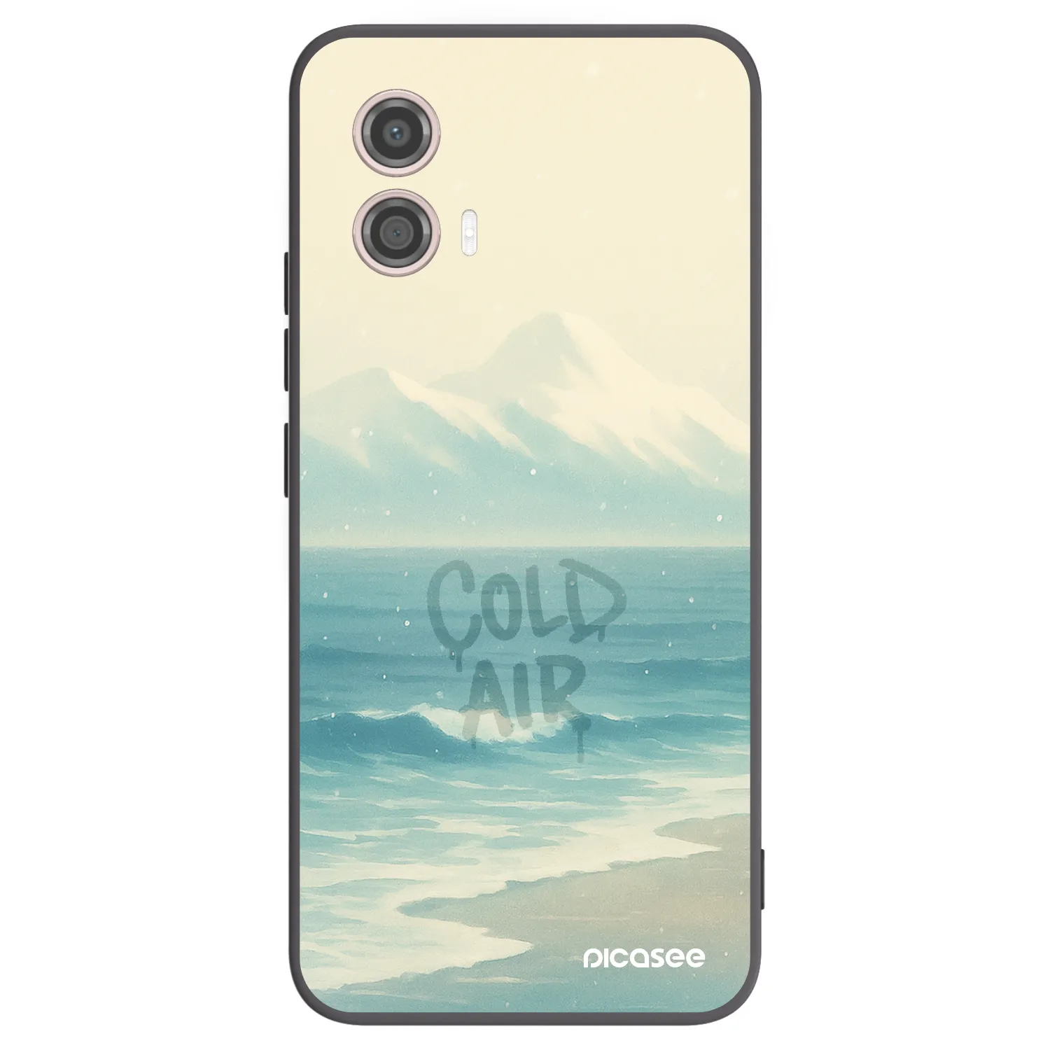 Picasee fekete szilikon tok az alábbi mobiltelefonokra Motorola Moto G53 5G - COLD AIR