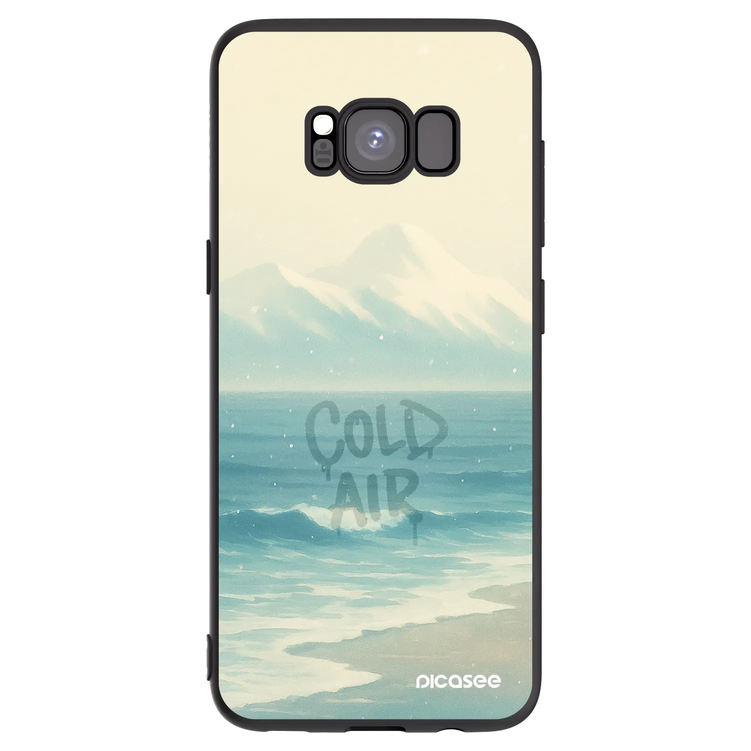 Picasee fekete szilikon tok az alábbi mobiltelefonokra Samsung Galaxy S8 G950F - COLD AIR