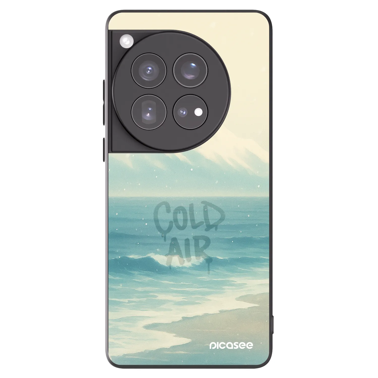 Picasee fekete szilikon tok az alábbi mobiltelefonokra OnePlus 12 5G - COLD AIR