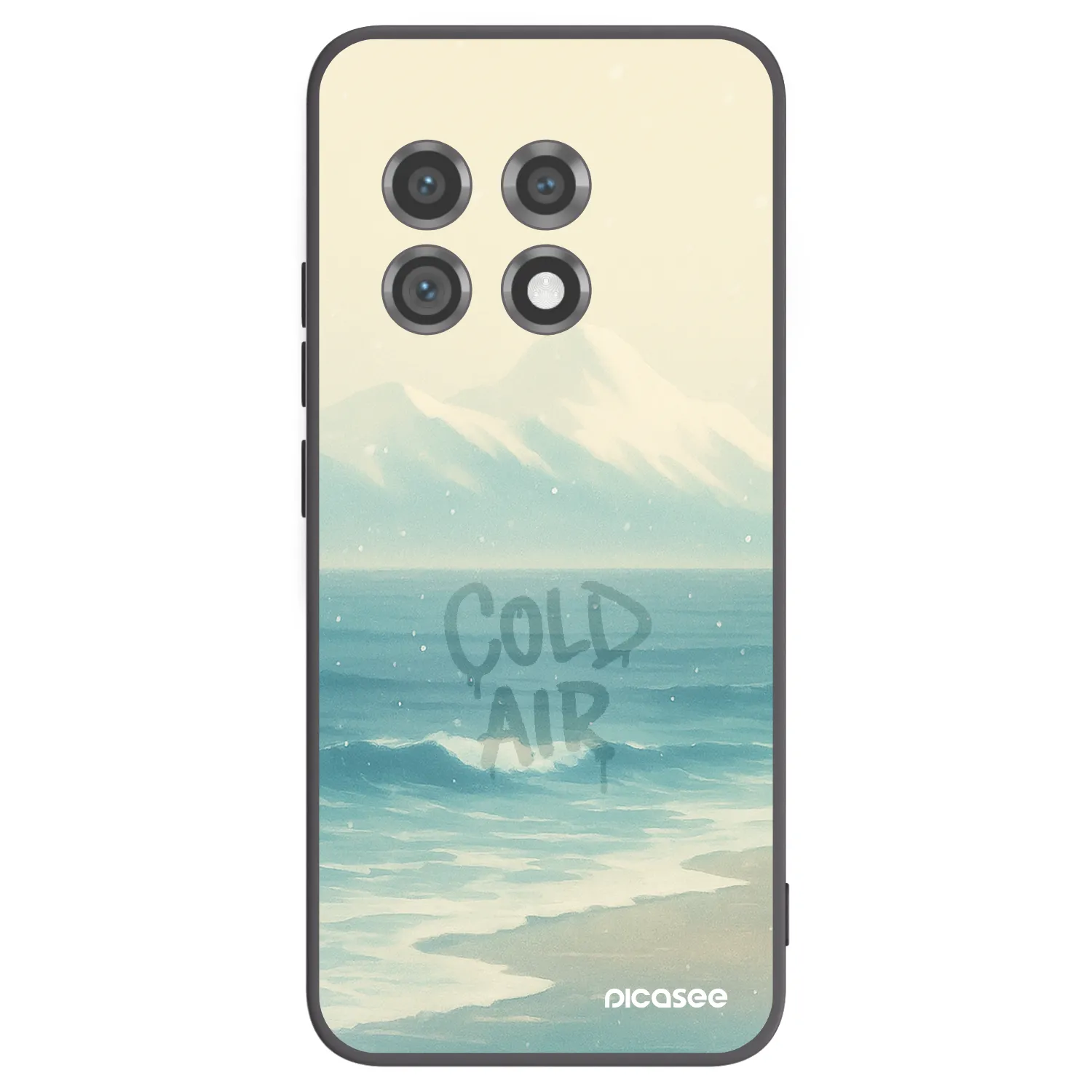 Picasee fekete szilikon tok az alábbi mobiltelefonokra OnePlus 11 5G - COLD AIR