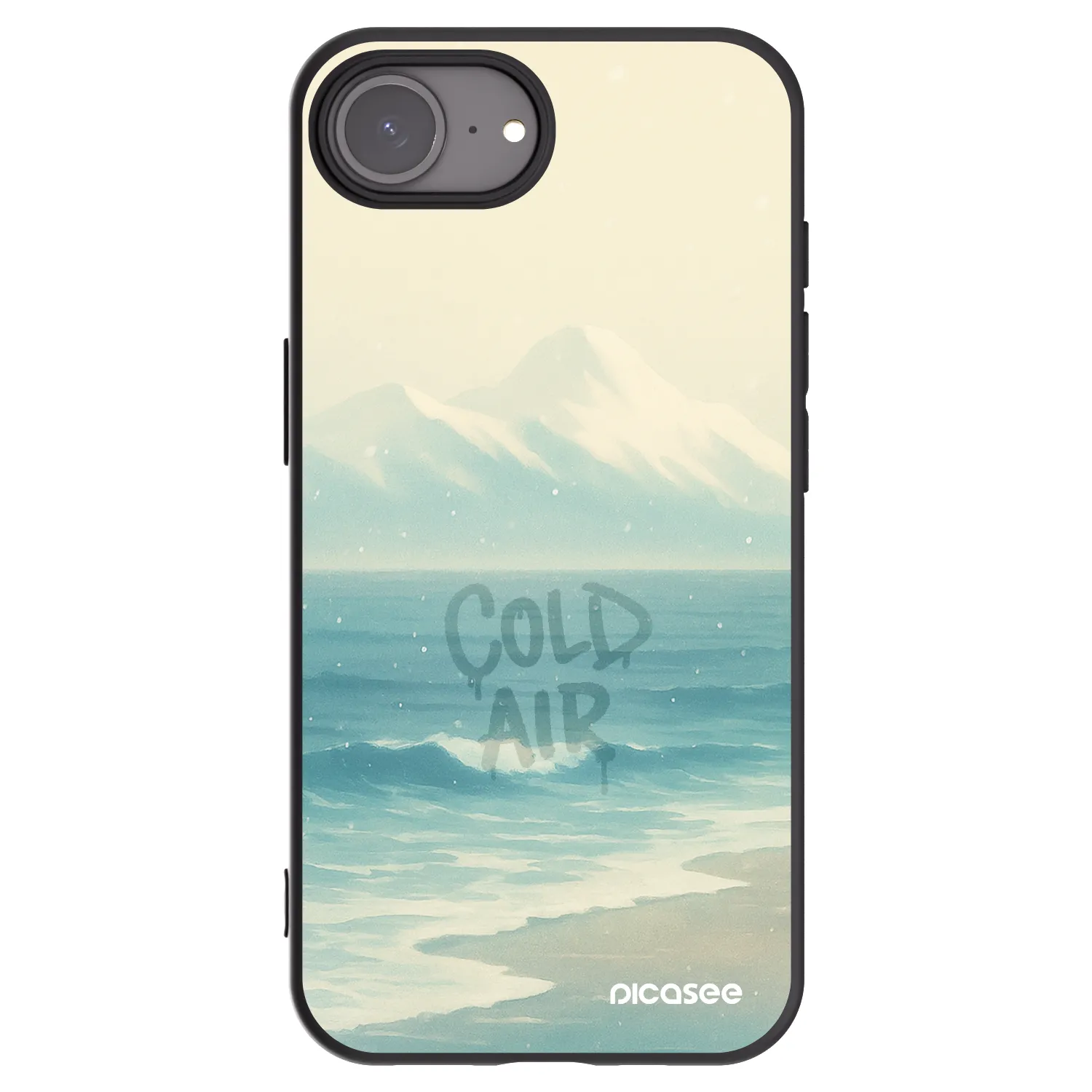 Picasee fekete szilikon tok az alábbi mobiltelefonokra Apple iPhone 16e - COLD AIR