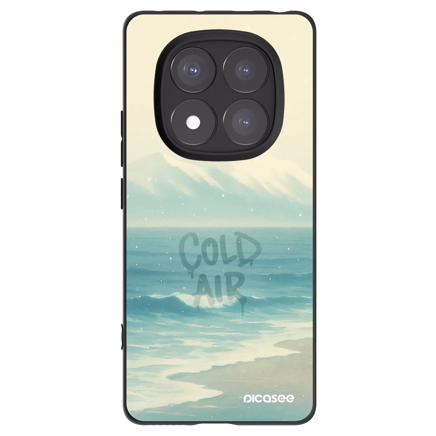 Picasee fekete szilikon tok az alábbi mobiltelefonokra Xiaomi Redmi Note 14 Pro+ 5G - COLD AIR