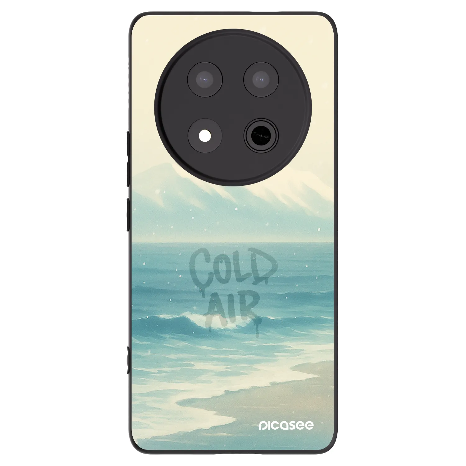 Picasee fekete szilikon tok az alábbi mobiltelefonokra Honor Magic7 Lite 5G - COLD AIR