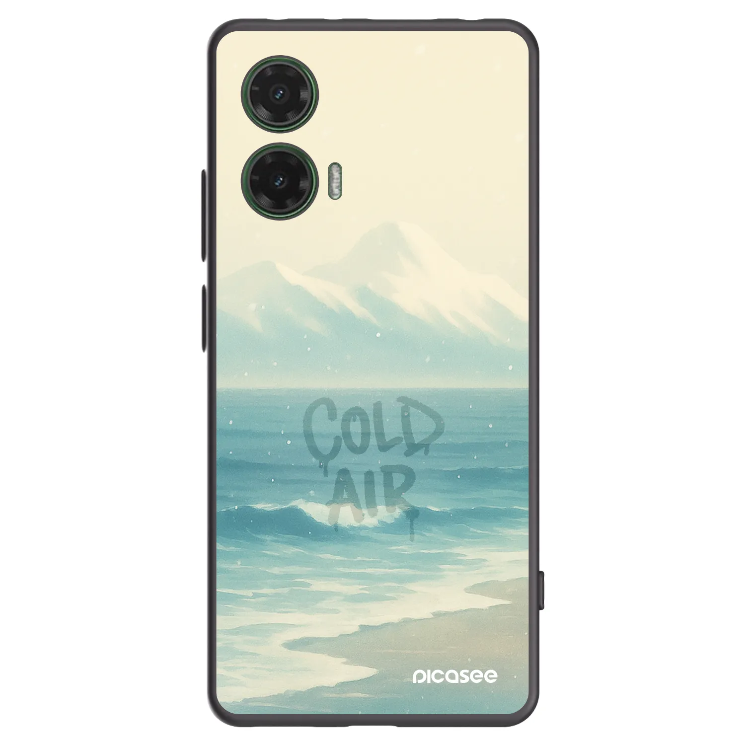 Picasee fekete szilikon tok az alábbi mobiltelefonokra Motorola Moto G35 5G - COLD AIR