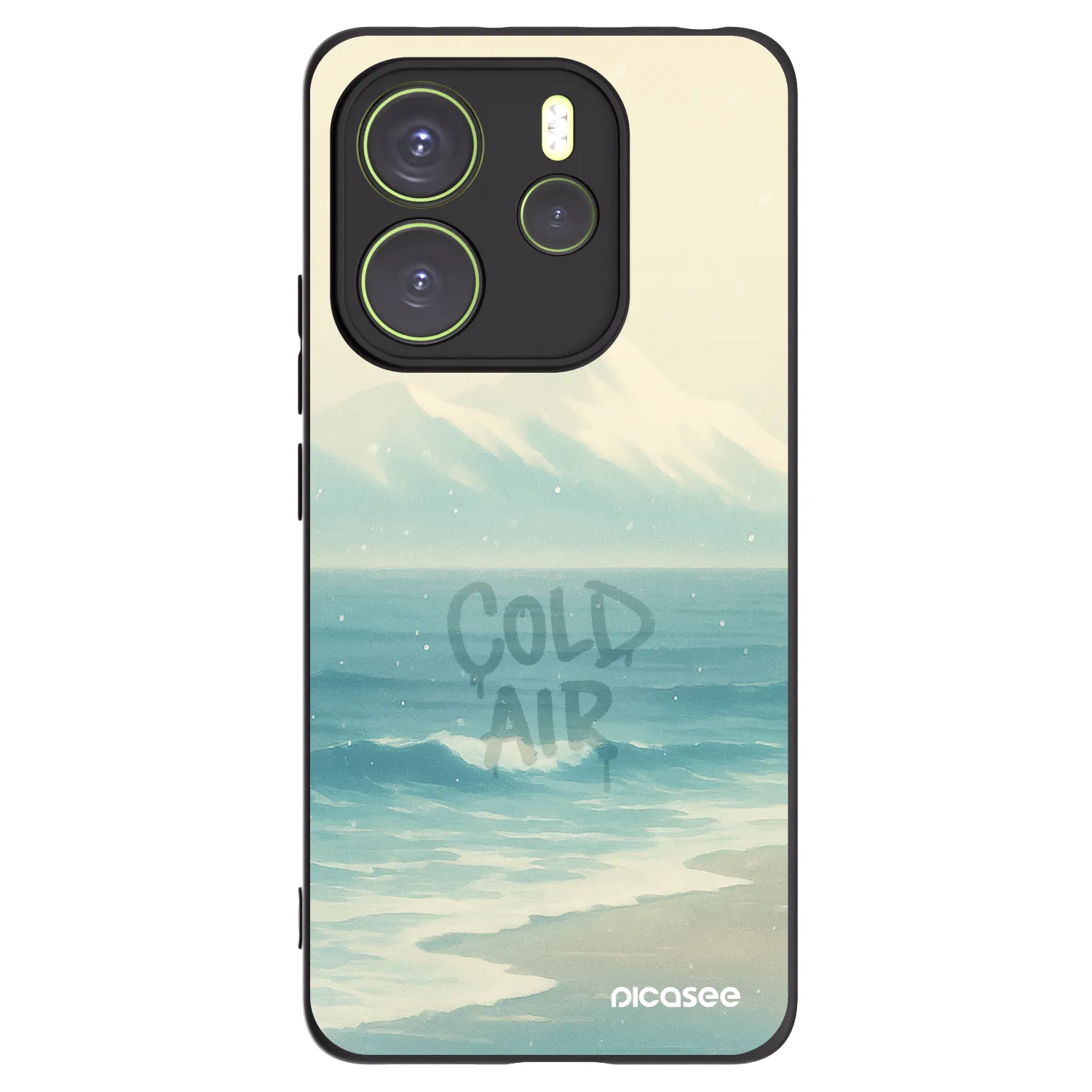 Picasee fekete szilikon tok az alábbi mobiltelefonokra Xiaomi Redmi Note 14 4G - COLD AIR