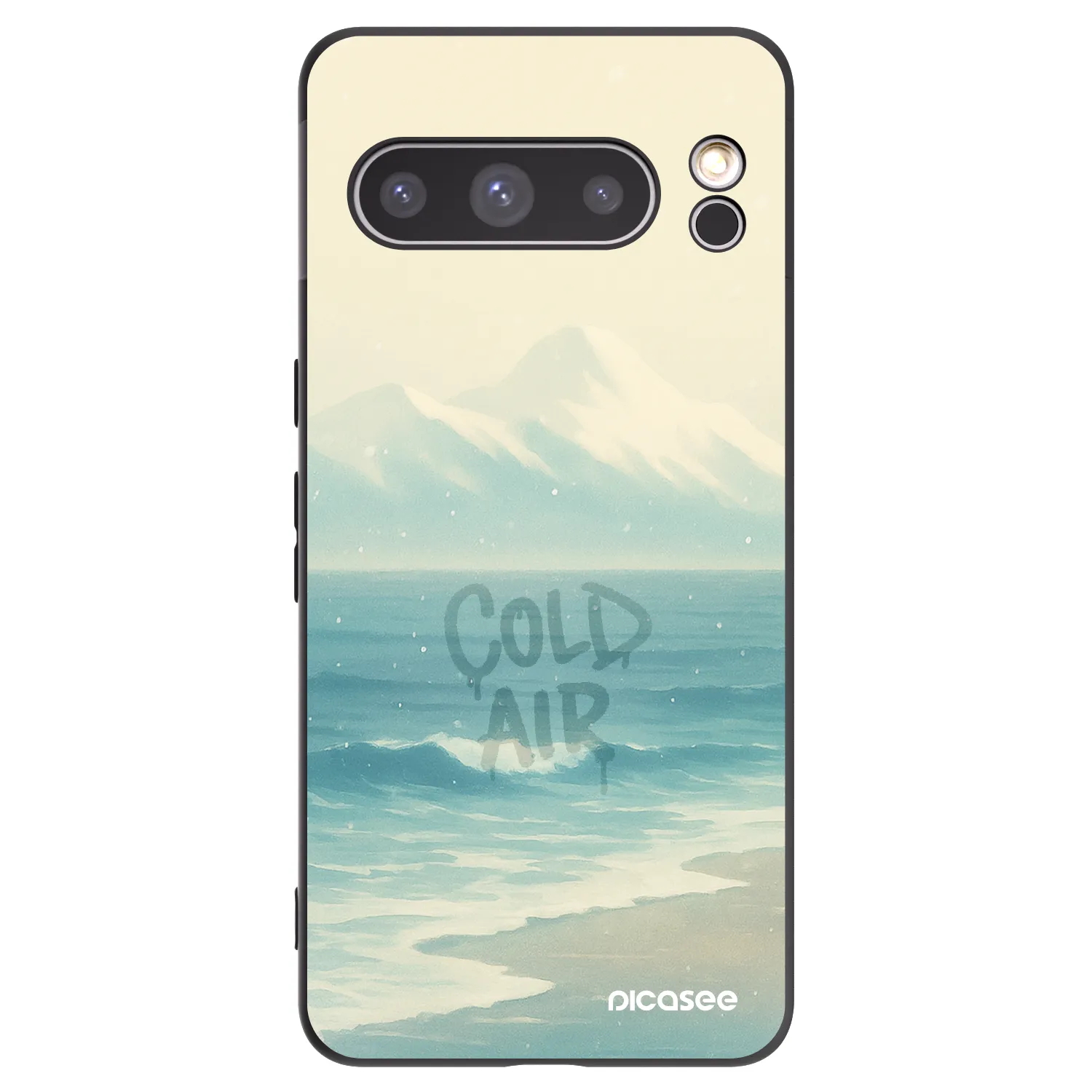 Picasee fekete szilikon tok az alábbi mobiltelefonokra Google Pixel 8 Pro - COLD AIR