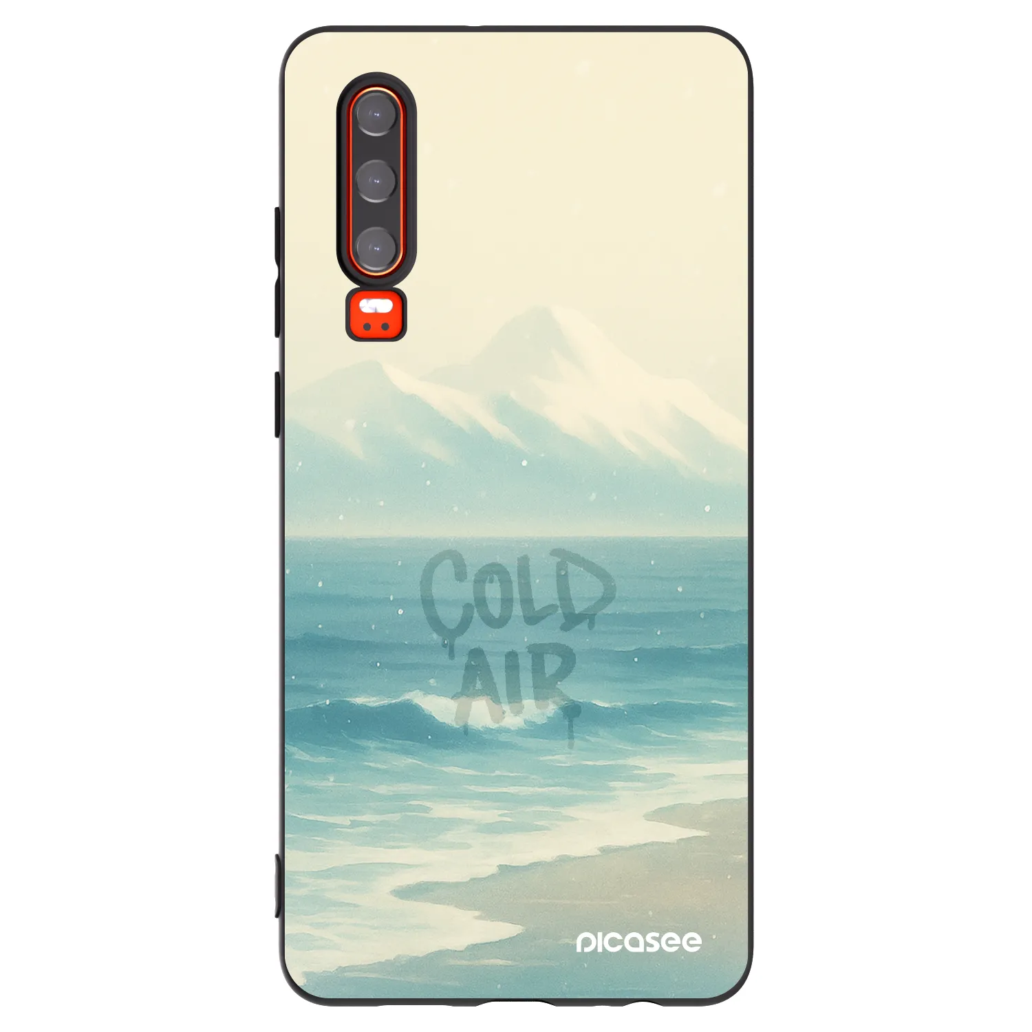 Picasee fekete szilikon tok az alábbi mobiltelefonokra Huawei P30 - COLD AIR