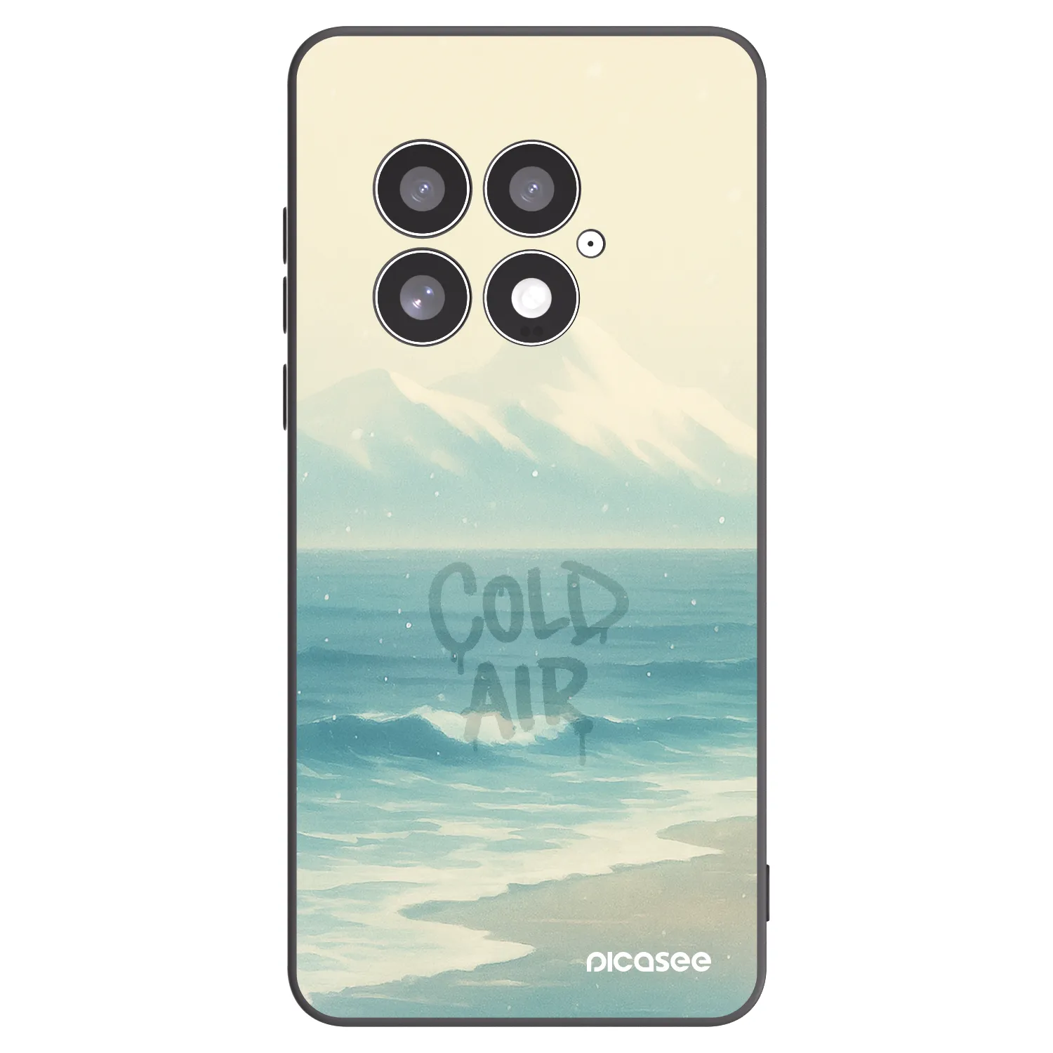 Picasee fekete szilikon tok az alábbi mobiltelefonokra OnePlus 13 5G - COLD AIR