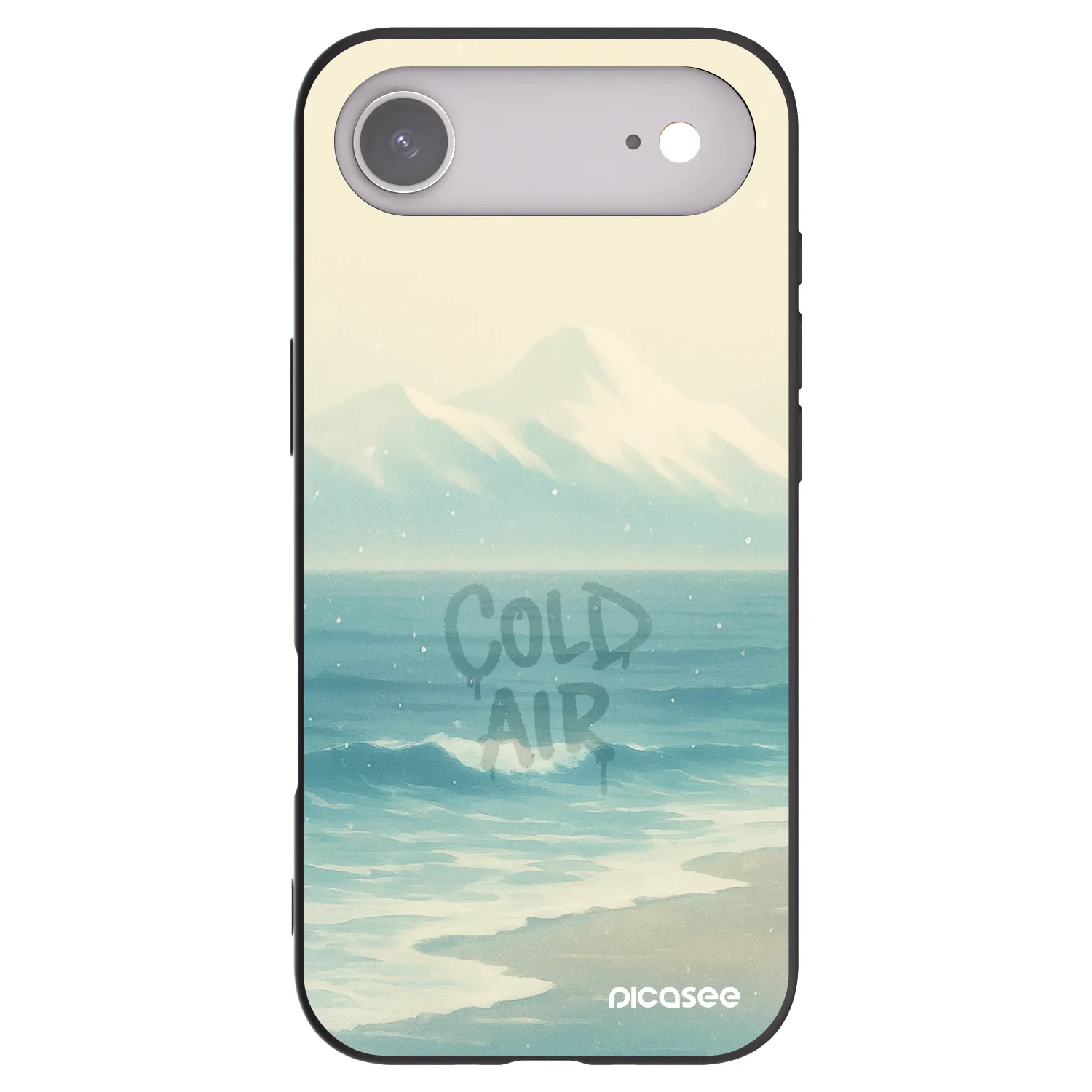 Picasee fekete szilikon tok az alábbi mobiltelefonokra Apple iPhone Air - COLD AIR