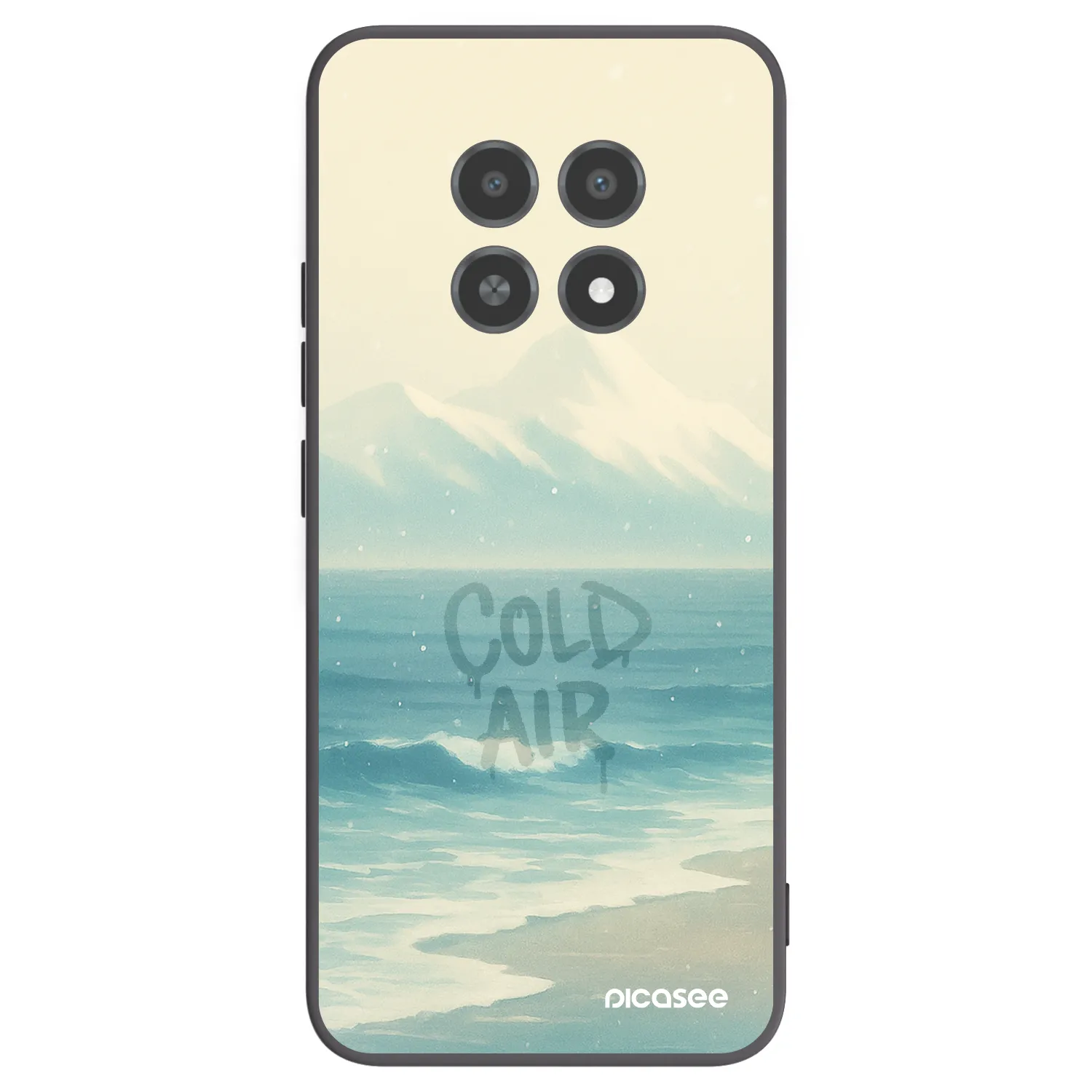 Picasee fekete szilikon tok az alábbi mobiltelefonokra Realme 12X - COLD AIR
