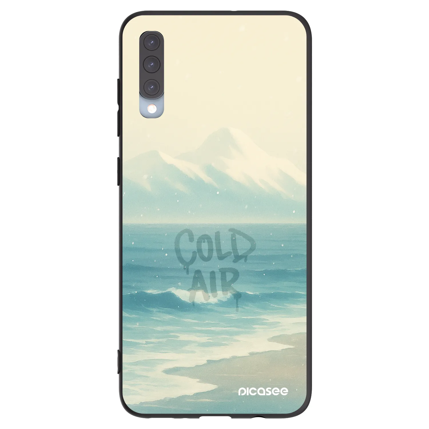 Picasee fekete szilikon tok az alábbi mobiltelefonokra Samsung Galaxy A70 A705F - COLD AIR