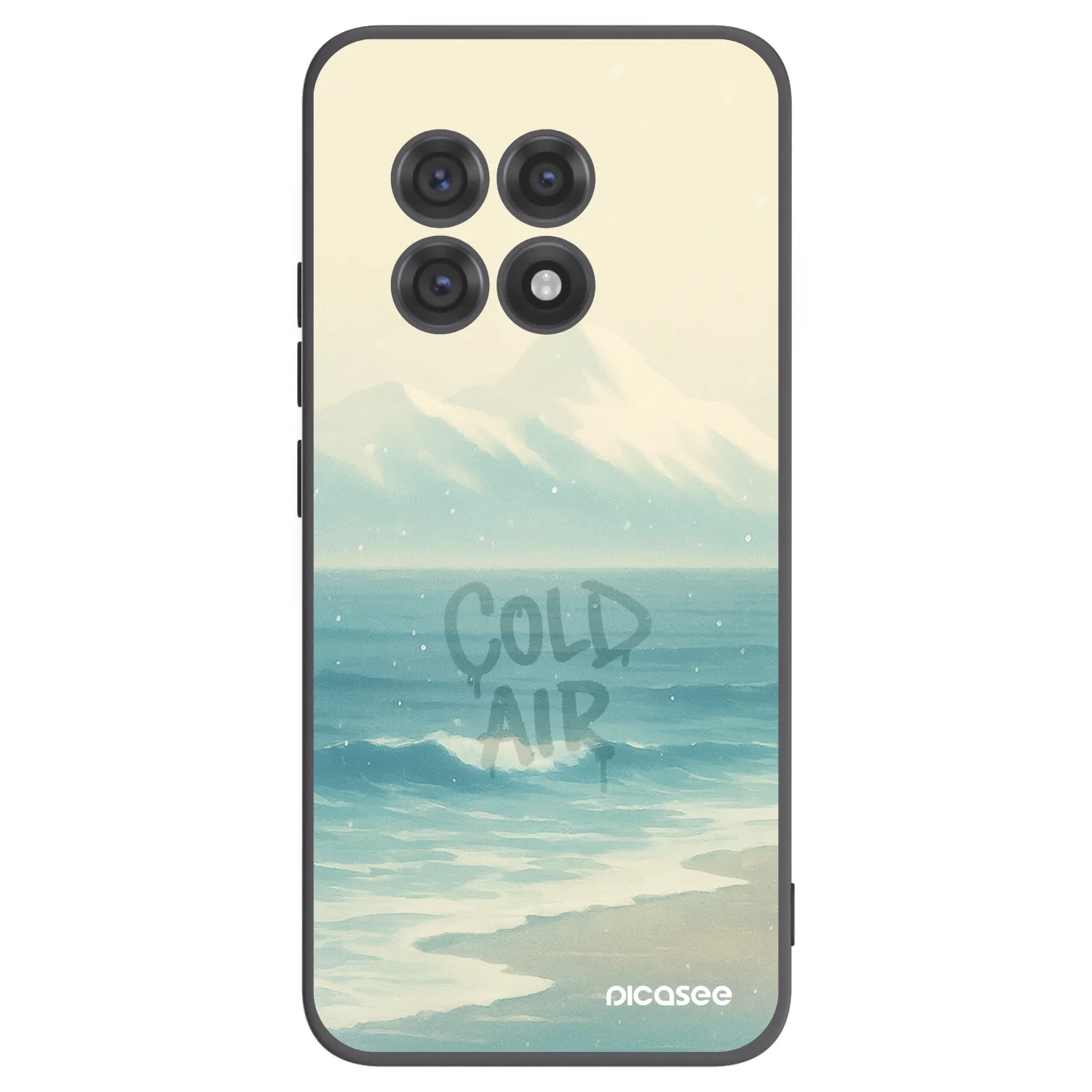 Picasee fekete szilikon tok az alábbi mobiltelefonokra OnePlus 13R 5G - COLD AIR