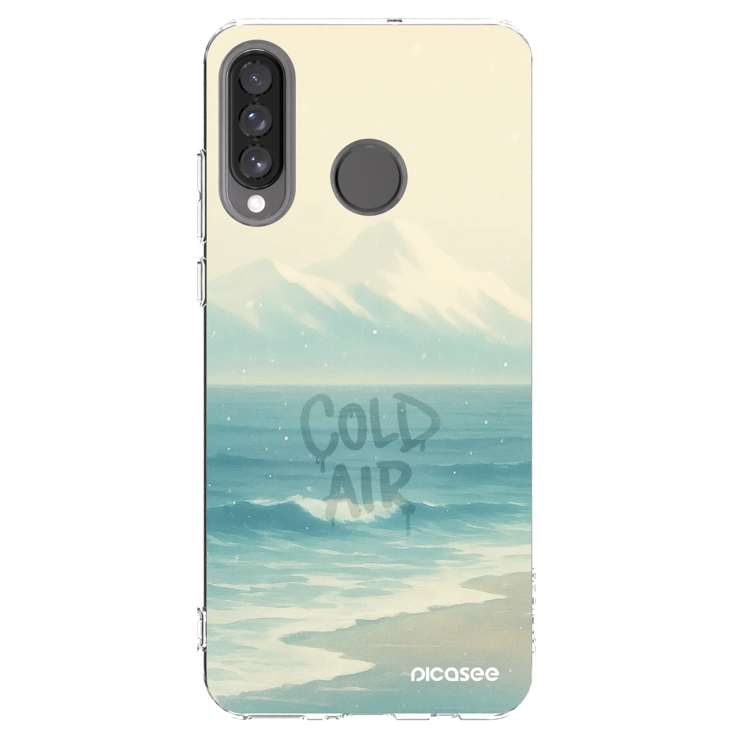 Picasee átlátszó szilikon tok az alábbi mobiltelefonokra Huawei P30 Lite - COLD AIR