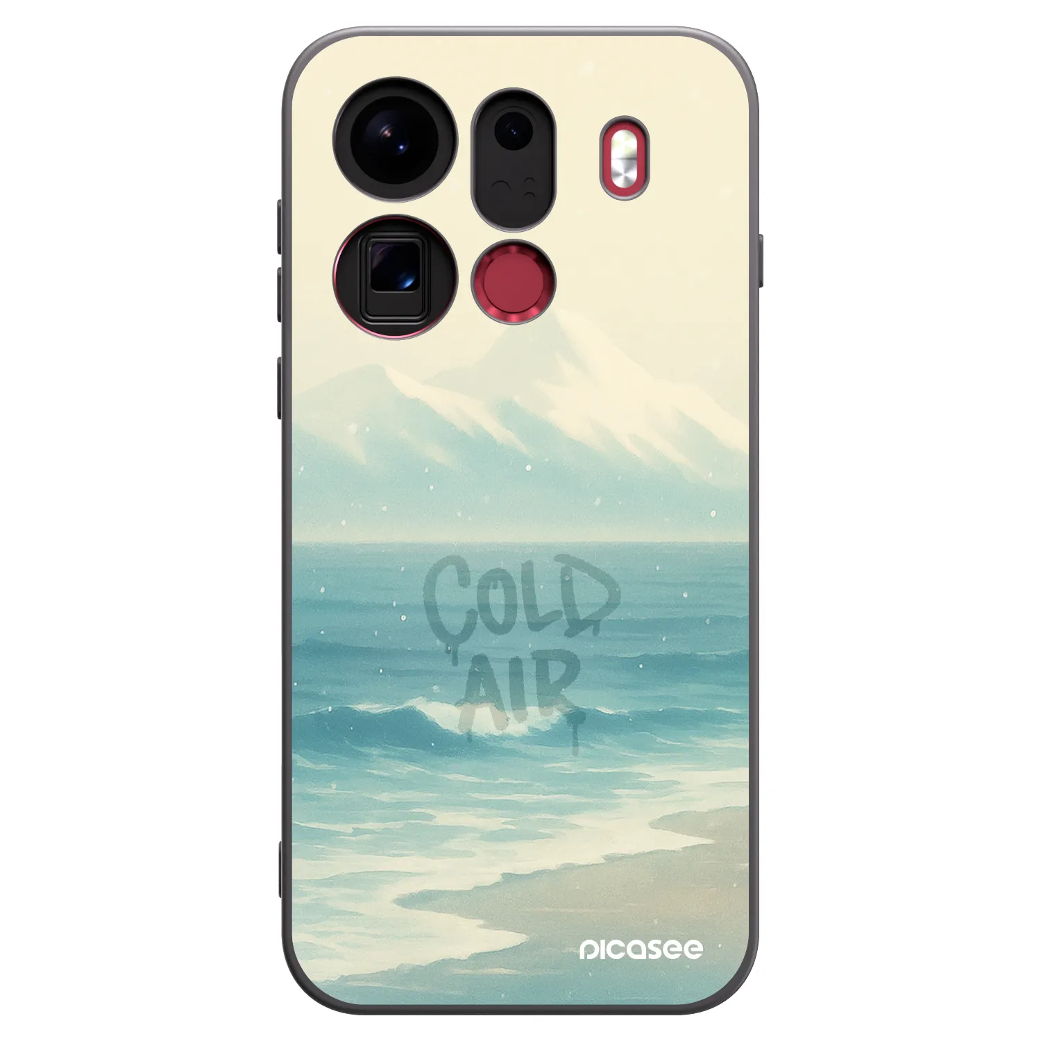 Picasee fekete szilikon tok az alábbi mobiltelefonokra OPPO Find X9 Pro - COLD AIR