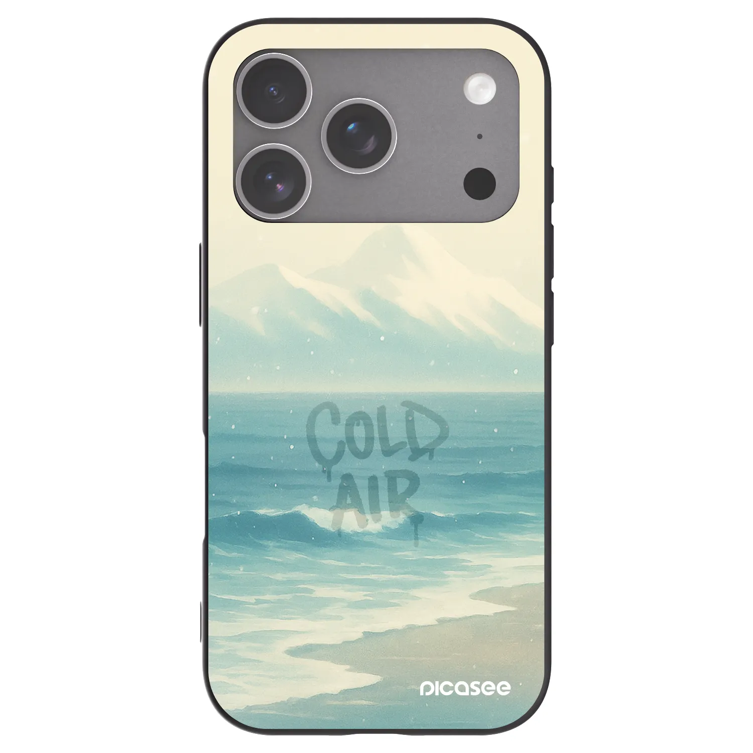 Picasee fekete szilikon tok az alábbi mobiltelefonokra Apple iPhone 18 Pro - COLD AIR