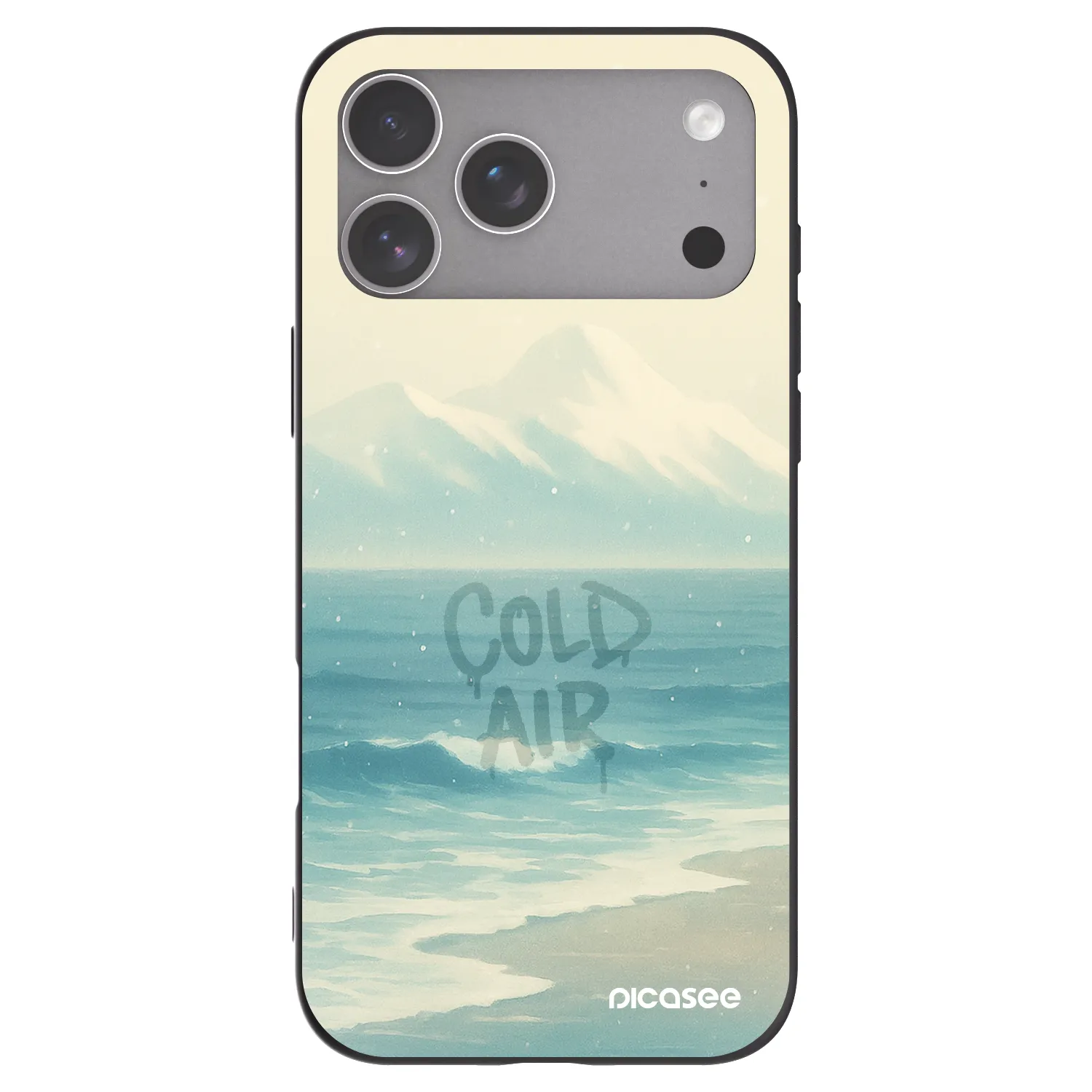 Picasee fekete szilikon tok az alábbi mobiltelefonokra Apple iPhone 18 Pro Max - COLD AIR