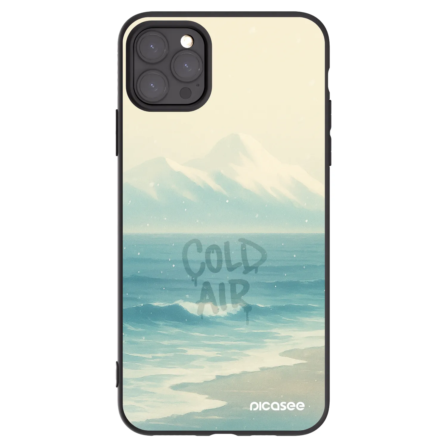 Picasee fekete szilikon tok az alábbi mobiltelefonokra Apple iPhone 11 Pro Max - COLD AIR