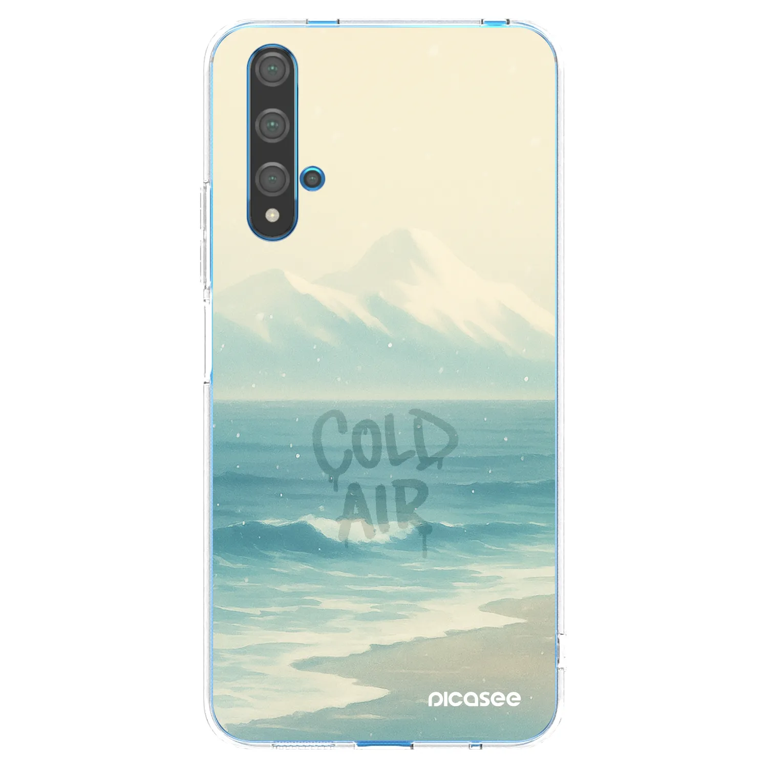 Picasee átlátszó szilikon tok az alábbi mobiltelefonokra Huawei Nova 5T - COLD AIR