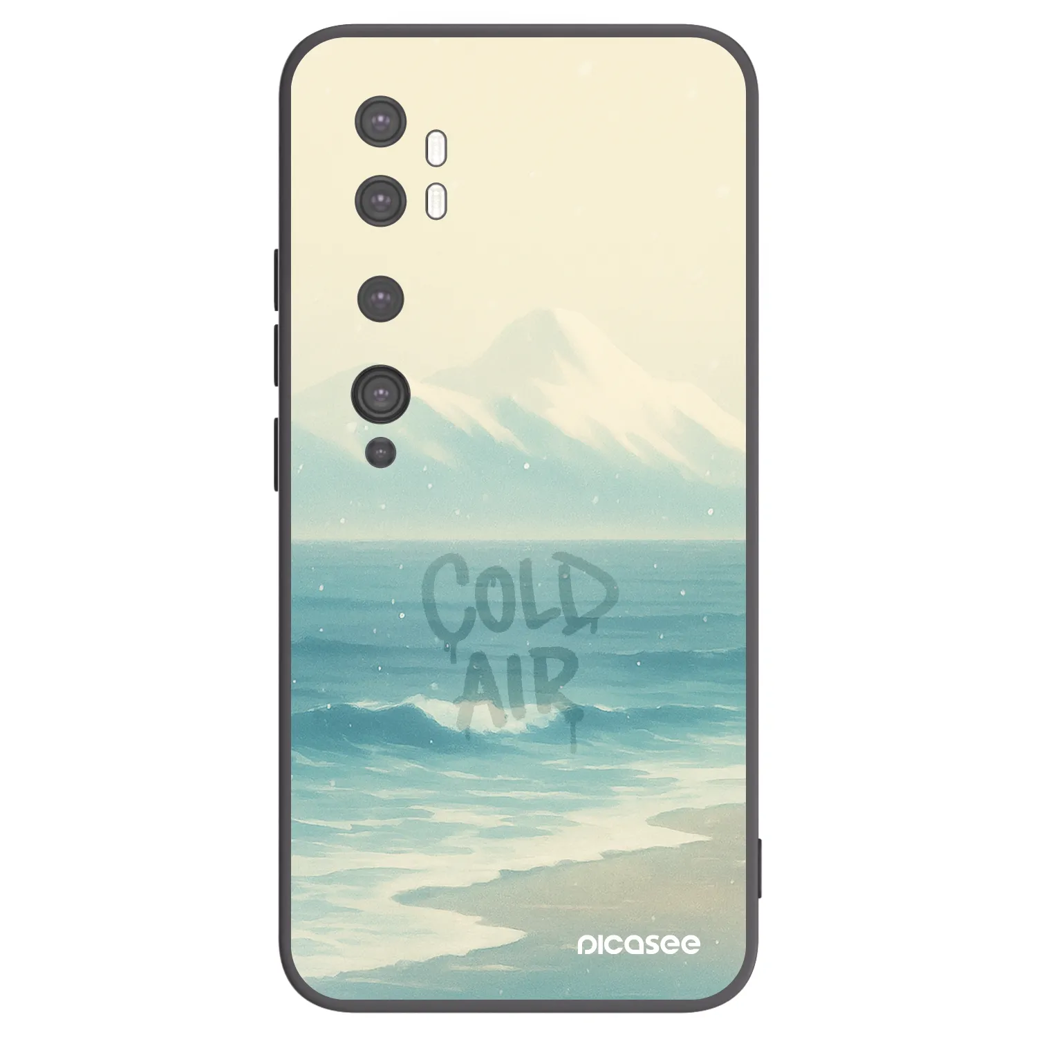 Picasee fekete szilikon tok az alábbi mobiltelefonokra Xiaomi Mi Note 10 (Pro) - COLD AIR