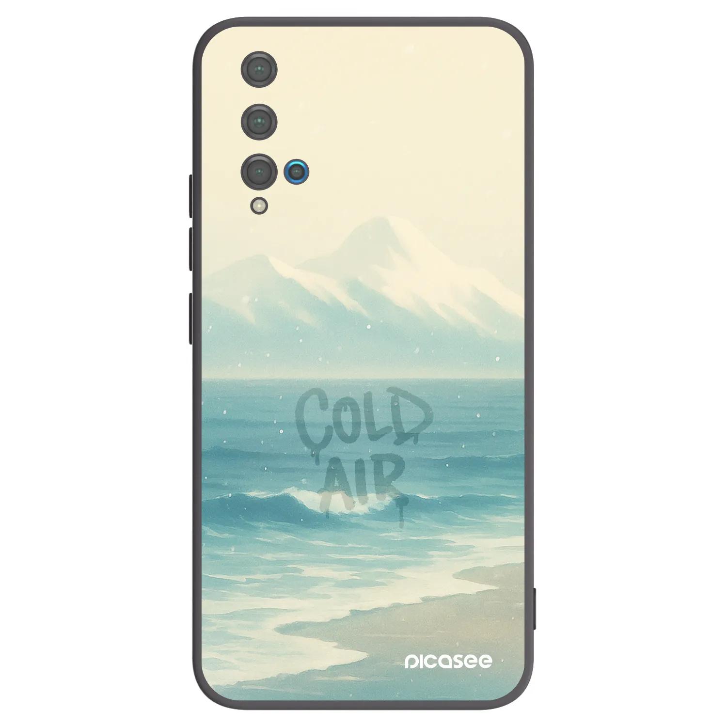 Picasee fekete szilikon tok az alábbi mobiltelefonokra Huawei Nova 5T - COLD AIR
