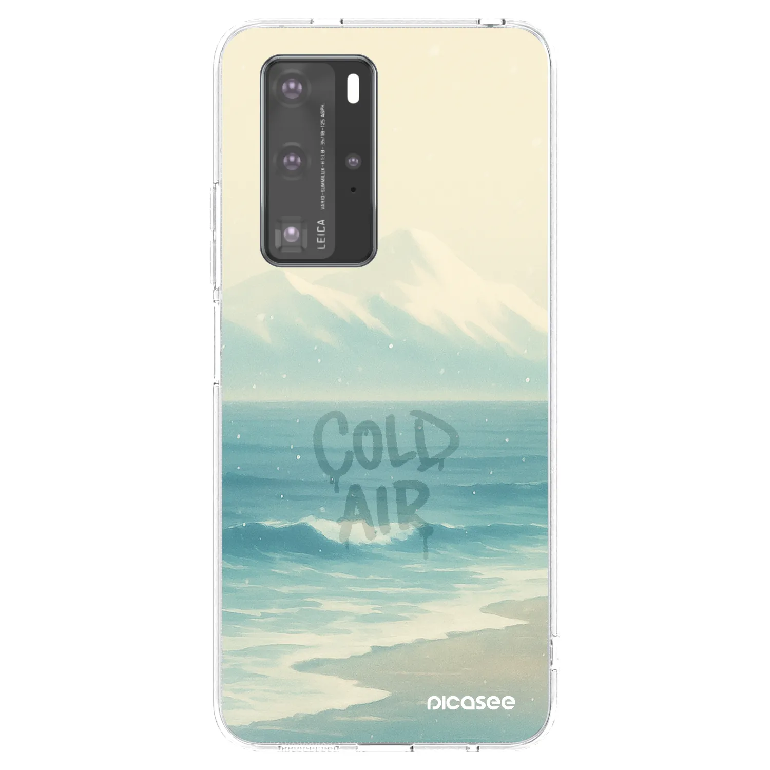 Picasee átlátszó szilikon tok az alábbi mobiltelefonokra Huawei P40 Pro - COLD AIR