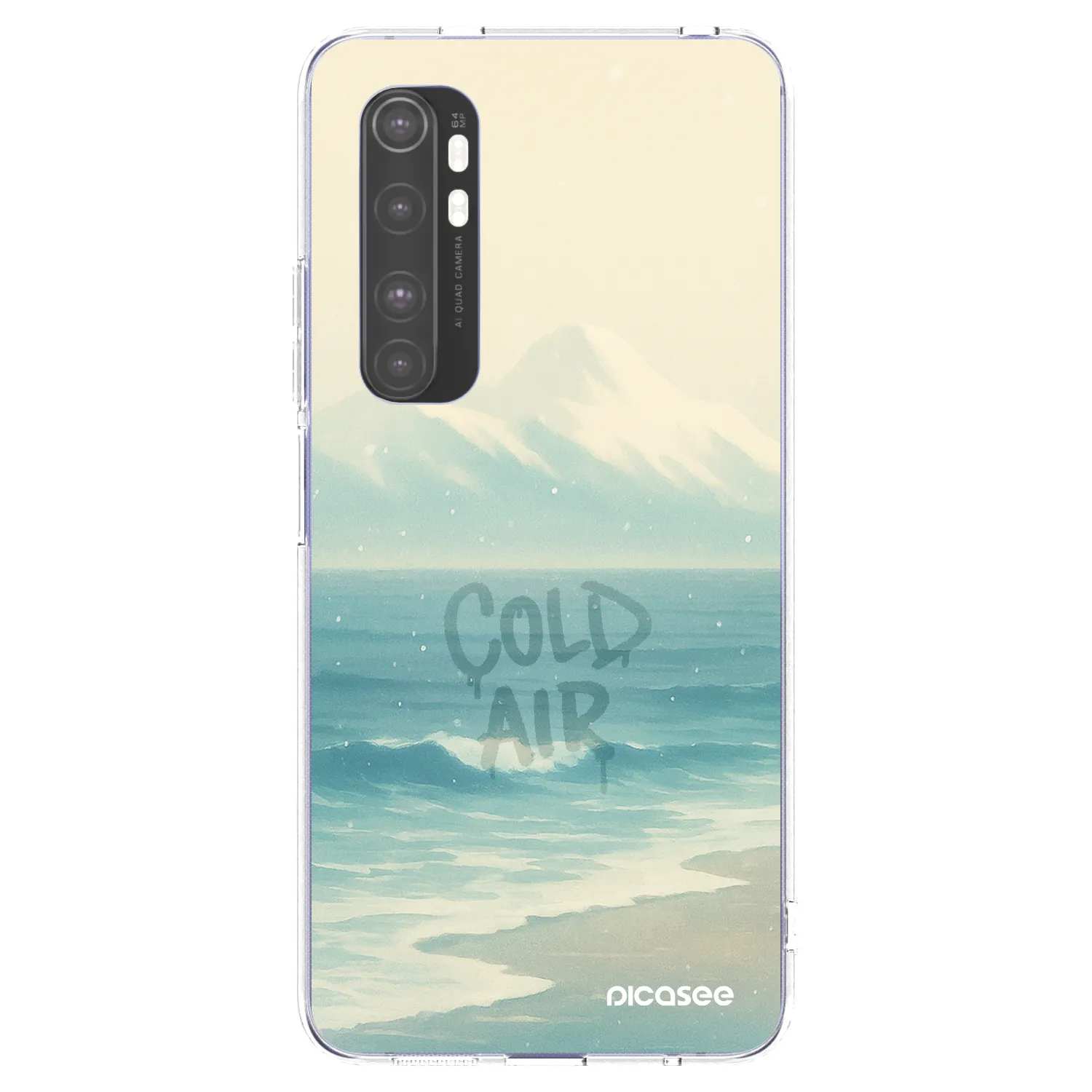 Picasee átlátszó szilikon tok az alábbi mobiltelefonokra Xiaomi Mi Note 10 Lite - COLD AIR