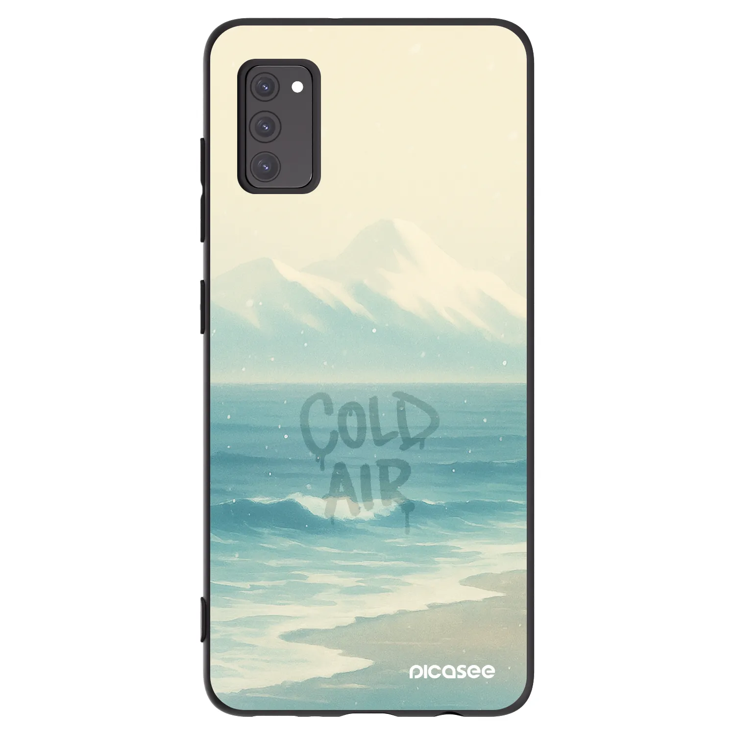 Picasee fekete szilikon tok az alábbi mobiltelefonokra Samsung Galaxy A41 A415F - COLD AIR