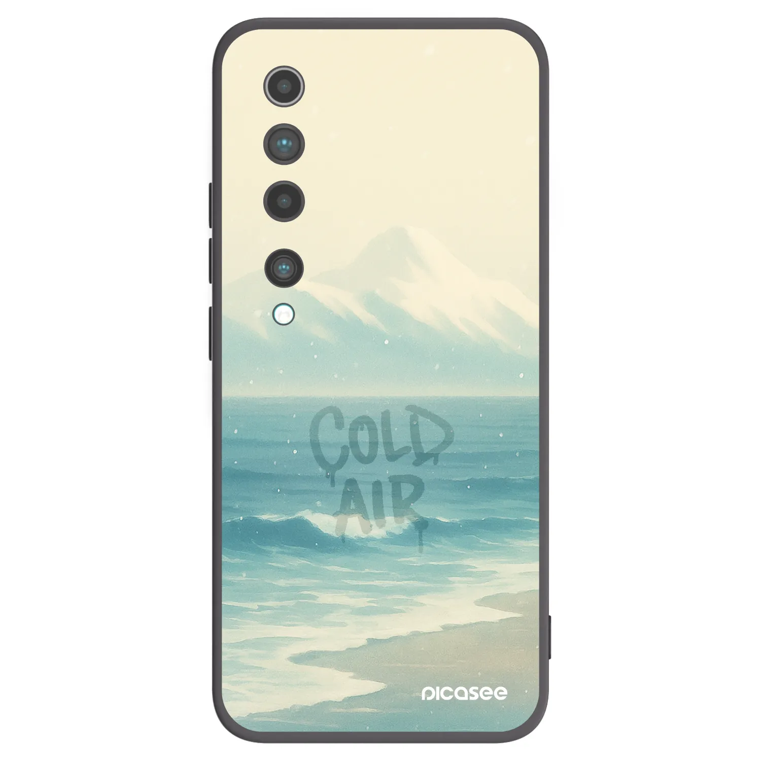 Picasee fekete szilikon tok az alábbi mobiltelefonokra Xiaomi Mi 10 - COLD AIR