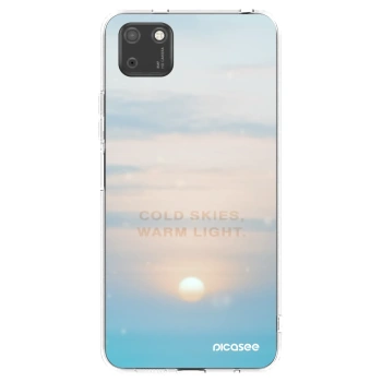 Picasee átlátszó szilikon tok az alábbi mobiltelefonokra Huawei Y5P - COLD SKIES