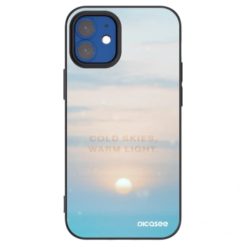 Picasee fekete szilikon tok az alábbi mobiltelefonokra Apple iPhone 12 mini - COLD SKIES