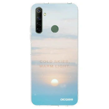 Picasee átlátszó szilikon tok az alábbi mobiltelefonokra Realme 6i - COLD SKIES