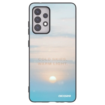 Picasee fekete szilikon tok az alábbi mobiltelefonokra Samsung Galaxy A52 5G A525F - COLD SKIES