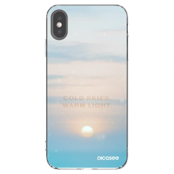 Picasee átlátszó szilikon tok az alábbi mobiltelefonokra Apple iPhone XS Max - COLD SKIES