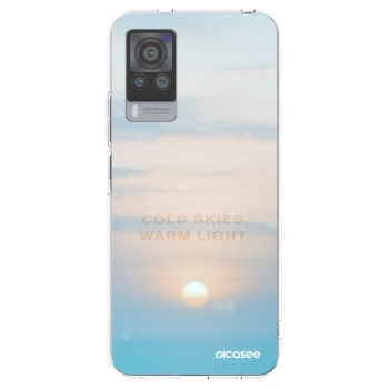 Picasee átlátszó szilikon tok az alábbi mobiltelefonokra Vivo X60 Pro 5G - COLD SKIES