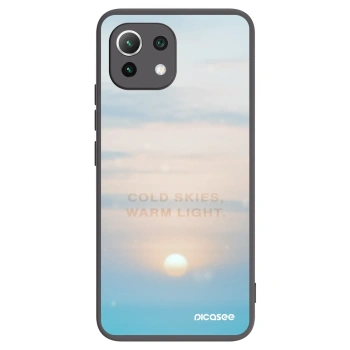 Picasee fekete szilikon tok az alábbi mobiltelefonokra Xiaomi 11 Lite 5G NE - COLD SKIES