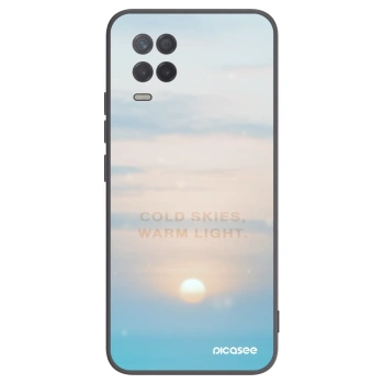 Picasee fekete szilikon tok az alábbi mobiltelefonokra Realme 8 5G - COLD SKIES