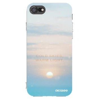 Picasee átlátszó szilikon tok az alábbi mobiltelefonokra Apple iPhone SE 2022 - COLD SKIES