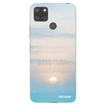 Picasee átlátszó szilikon tok az alábbi mobiltelefonokra Realme C21Y - COLD SKIES