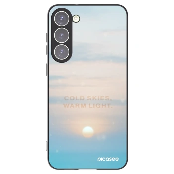 Picasee fekete szilikon tok az alábbi mobiltelefonokra Samsung Galaxy S23+ 5G - COLD SKIES